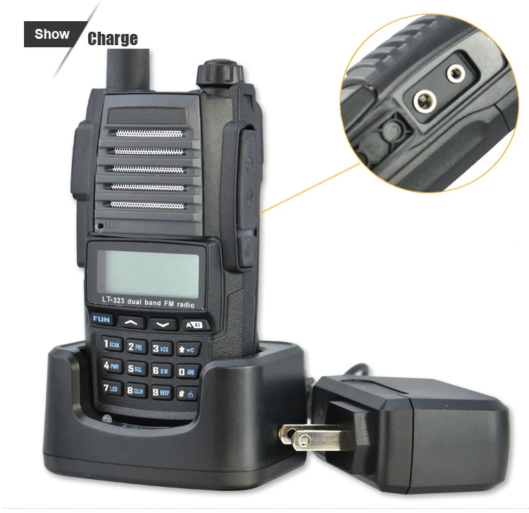 New Dual Band Radio Lt-323 Handheld Walkie Talkie