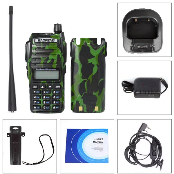 Camo Walkie Talkie Baofeng UV-82 Dual Band 5W Handheld Two Way Radio